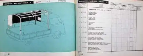 Volkswagen Transporter T1 1955 Ersatzteil-Katalog (5857)