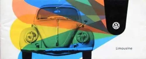 Volkswagen Käfer Farbtafeln 1961 Automobilprospekt (5191)
