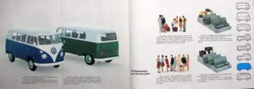 Volkswagen T1 Transporter Modellprogramm "Was ist das Besondere am Transporter" 1965 Automobilprospekt (7047)