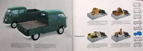 Volkswagen T1 Transporter Modellprogramm "Was ist das Besondere am Transporter" 1965 Automobilprospekt (7047)