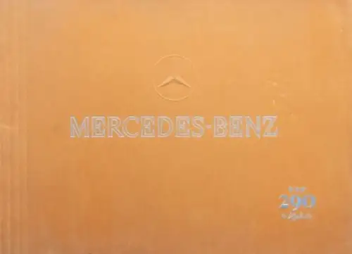 Mercedes-Benz 290 Modellprogramm 1938 Automobilprospekt (1722)