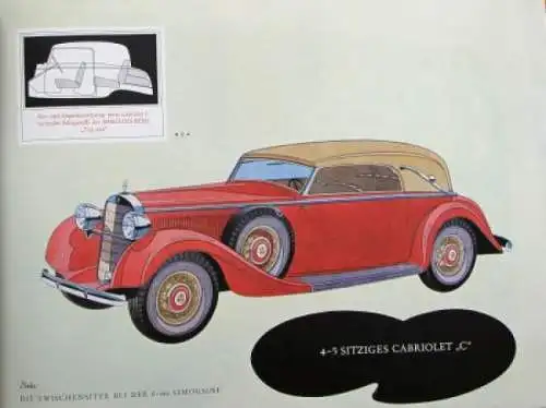 Mercedes-Benz 290 Modellprogramm 1938 Automobilprospekt (1722)