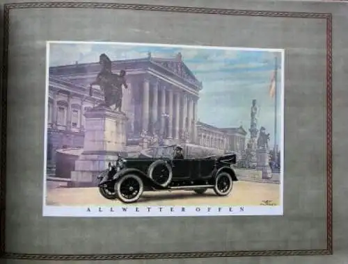 Gräf & Stift Sechzylinder Modellprogramm 1922 Automobilprospekt (1708)