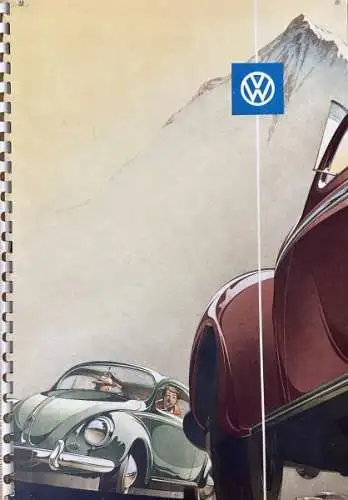 Volkswagen Käfer Modellprogramm 1956 Reuters Automobilprospekt (1703)