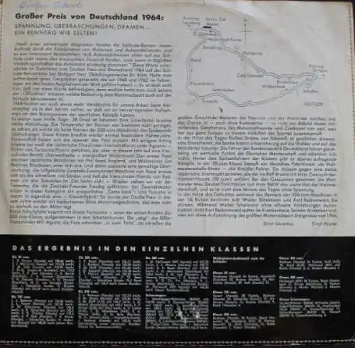 Motorsport-Schallplatte 1970 "Großer Preis von Deutschland - Weltmeisterschaft" Originalreportage (0976)