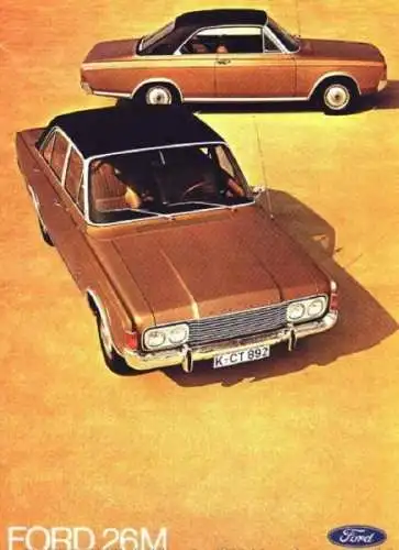 Ford Taunus 26M Modellprogramm 1968 Automobilprospekt (1687)