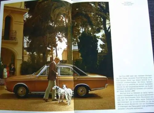 Ford 26 M Modellprogramm 1968 Automobilprospekt (1687)