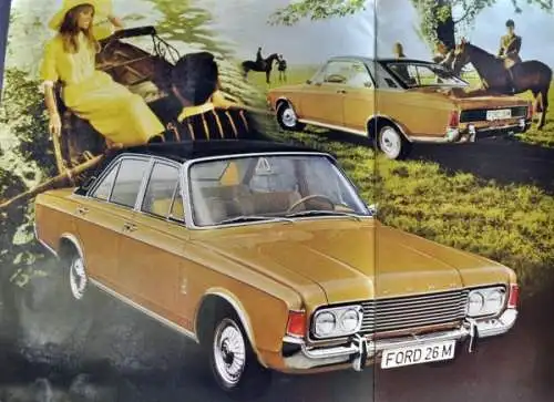Ford 26 M Modellprogramm 1968 Automobilprospekt (1687)