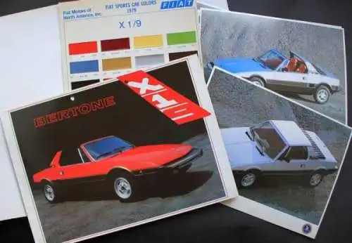 Fiat X 1/9 Bertone Modellprogramm 1981 Pressemappe (1599)