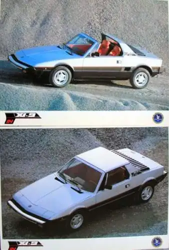 Fiat X 1/9 Bertone Modellprogramm 1981 Pressemappe (1599)