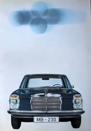 Mercedes-Benz 230 Modellprogramm 1968 Automobilprospekt (1559)