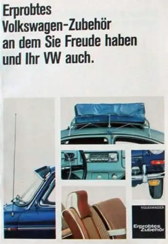 Volkswagen Zubehör Modellprogramm 1966 Automobilprospekt (1526)