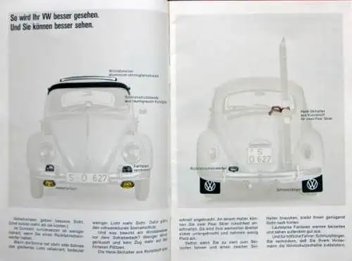 Volkswagen Zubehör Modellprogramm 1966 Automobilprospekt (1526)