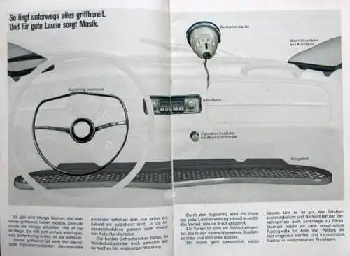 Volkswagen Zubehör Modellprogramm 1966 Automobilprospekt (1526)