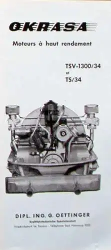 Volkswagen Okrasa Motoren TSV-1300 Oettinger Modellprogramm 1966 Automobilprospekt (1503)