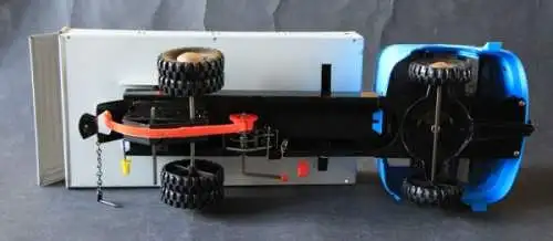 MS Michael Seidel Mercedes-Benz Lastwagen mit Anhänger 1966  Friktionsmodell mit Originalkarton (1455)