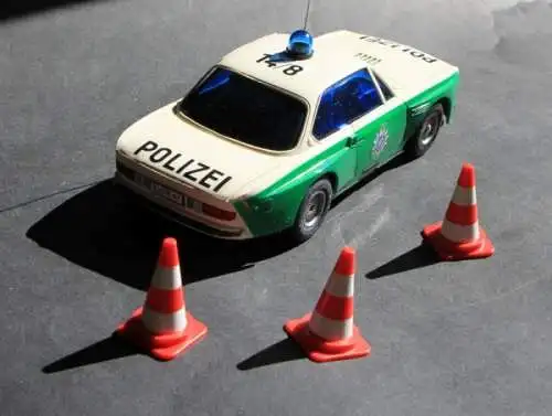 Carrera Structo Sportracing BMW 3.0 CSL Polizei 1968 Fernsteuerungsmodell in Originalkarton (1433)