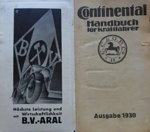 "Continental Handbuch für Kraftfahrer" Continental-Jahrbuch 1930 (2061)