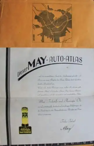 May Autoatlas Benzolvertrieb Erfurt 1934 (3802)