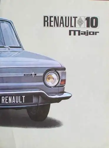 Renault 10 Modellprogramm 1966 Automobilprospekt (2471)