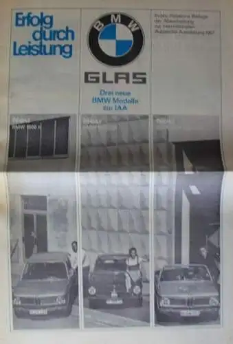 BMW "Erfolgreich durch Leistung" Firmen-Zeitung 1965 drei Ausgaben (6280)