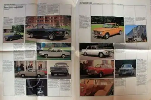 BMW Modellprogramm 1969 "Aus Freude am Fahren" Automobilprospekt (1198)