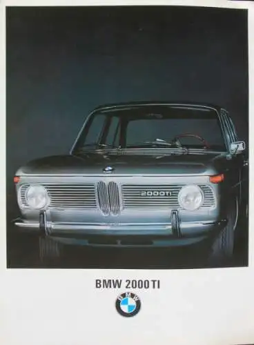 BMW 2000 TI Modellprogramm 1969 Automobilprospekt (7850)