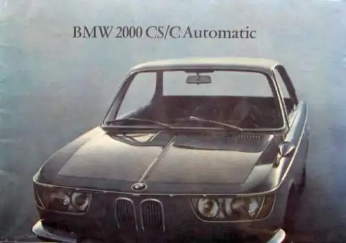 BMW 2000 CS Automatic Modellprogramm 1966 Automobilprospekt (5359)