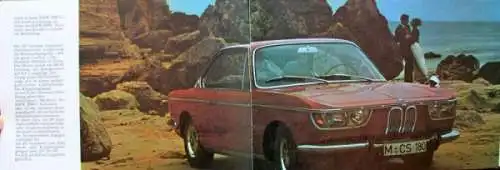 BMW 2000 CS Automatic Modellprogramm 1966 Automobilprospekt (5359)