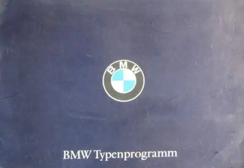 BMW Typen Modelprogramm 1965 Automobilprospekt (2764)