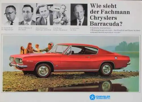 Chrysler Barracuda Modellprogramm 1967 Automobilprospekt (8912)