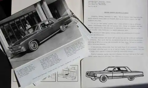 Chrysler Imperial Crown Coupe Modellprogramm 1967 Automobil-Pressemappe (1258)