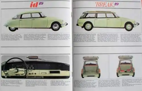 Citroen Modellprogramm 1966 Automobilprospekt (3114)