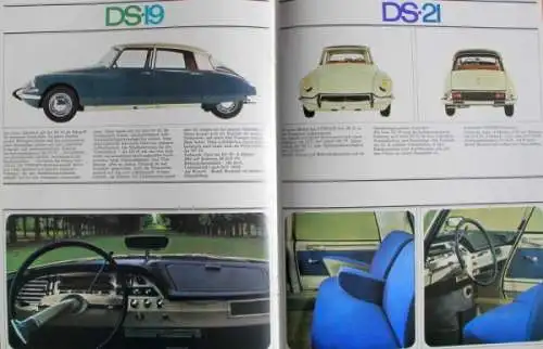 Citroen Modellprogramm 1966 Automobilprospekt (3114)