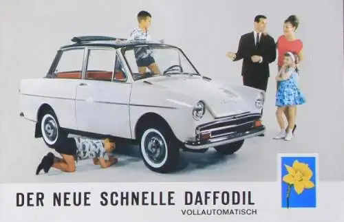 DAF Daffodil Vollautomatisch Modellprogramm 1963 Automobilprospekt (7170)