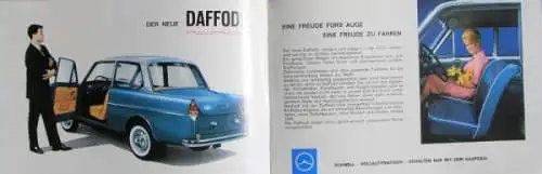 DAF Daffodil Vollautomatisch Modellprogramm 1963 Automobilprospekt (7170)