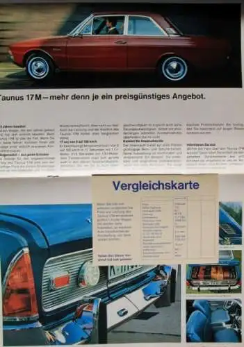 Ford Modellprogramm 1967 Automobilprospekt (4321)
