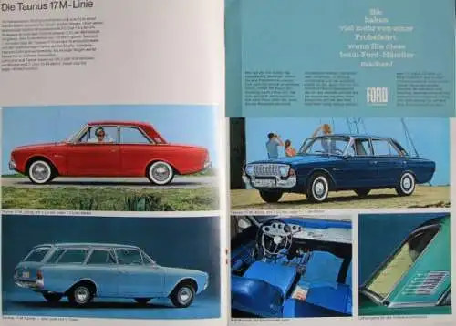 Ford Taunus 12 M - 20 M Modellprogramm 1967 Automobilprospekt (7547)