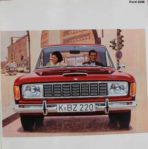 Ford Taunus 20 M TS Modellprogramm 1967 Automobilprospekt (2052)