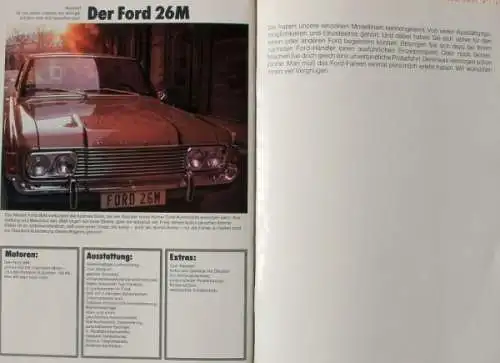 Ford Modellprogramm 1970 "Welcher Ford zu welchem Preis?" Automobilprospekt (3455)