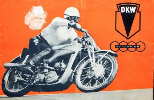 DKW Auto-Union Motorrad Modellprogramm 1937 Motorradprospekt (5731)