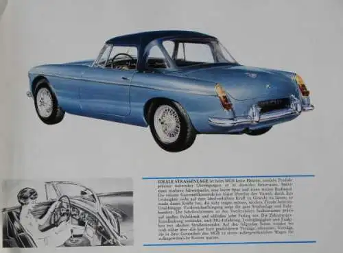 MG B Modellprogramm 1965 "Der Wagen der Superlative" Automobilprospekt (5732)