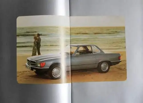 Mercedes-Benz 350 SL 450 SL Modellprogramm 1975 Automobilprospekt (8445)