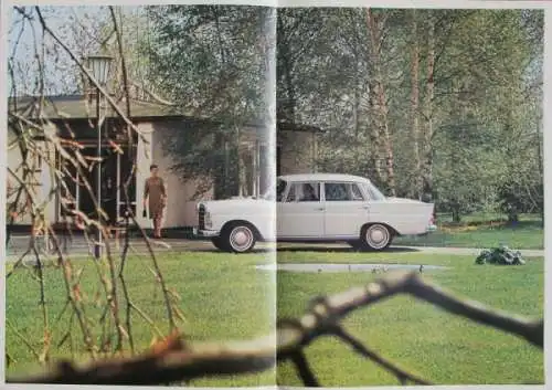 Mercedes-Benz 200 230 Modellprogramm 1965 Automobilprospekt (3246)