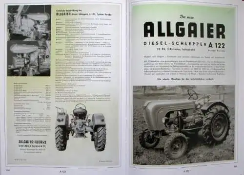 Bauer "Allgaier - Schlepper und Motorenprospekte" Allgaier Traktor-Historie 1998 (5465)