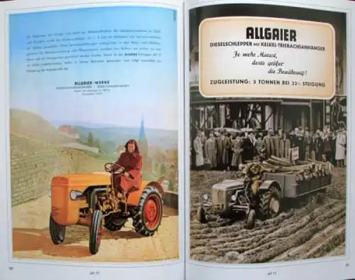 Bauer "Allgaier - Schlepper und Motorenprospekte" Allgaier Traktor-Historie 1998 (5465)