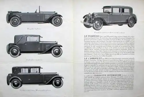 Steyr XX Modellprogramm 1928 Automobilprospekt (5995)