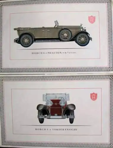 Horch 8 Modellprogramm 1930 Automobilprospekt-Mappe (3827)