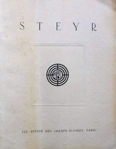 Steyr Modellprogramm 1928 Automobilprospekt (4880)