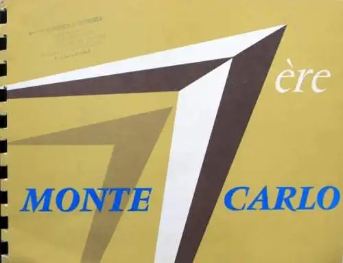 Citroen DS Modellprogramm 1959 "Monte Carlo" Automobilprospekt (4752)